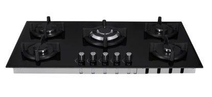 تصویر  اجاق گاز صفحه ای بیمکث مشکی مدل 5073