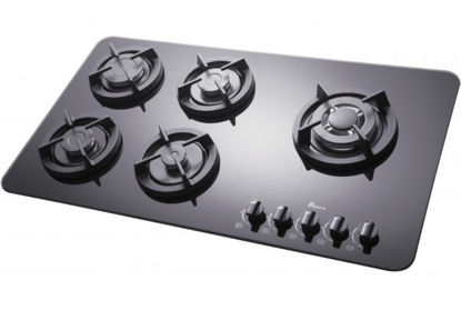 تصویر  اجاق گاز صفحه ای بیمکث رنگ مشکی مدل 6011